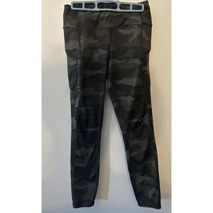 Athleta Camo Contender 7/8 Tight Leggings Green 405480-02 Women Size Small